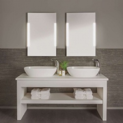 Wall Mounted Backlit LED Lighted Bathroom Mirror For Luxury Hotel